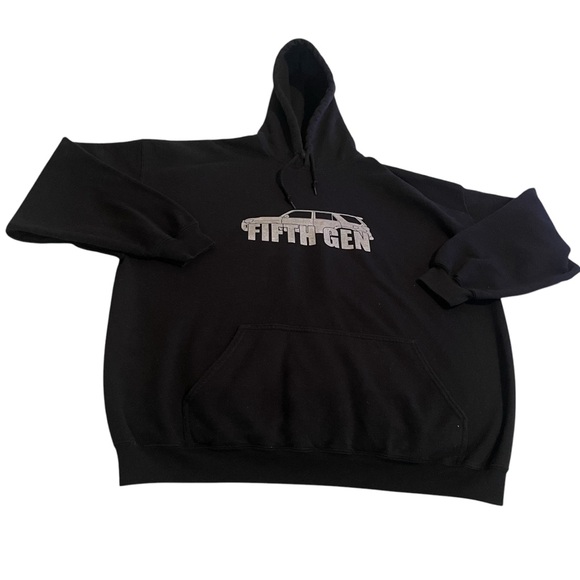 Gildan Other - Car Hoodie Men 2XL‎ Black Sweatshirt Pullover Sweater Workout Chevrolet Ford